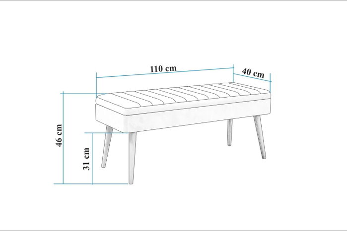 Hanah Home 0701 - 2 Banco Nogal, Gris 90x46x40 cm
